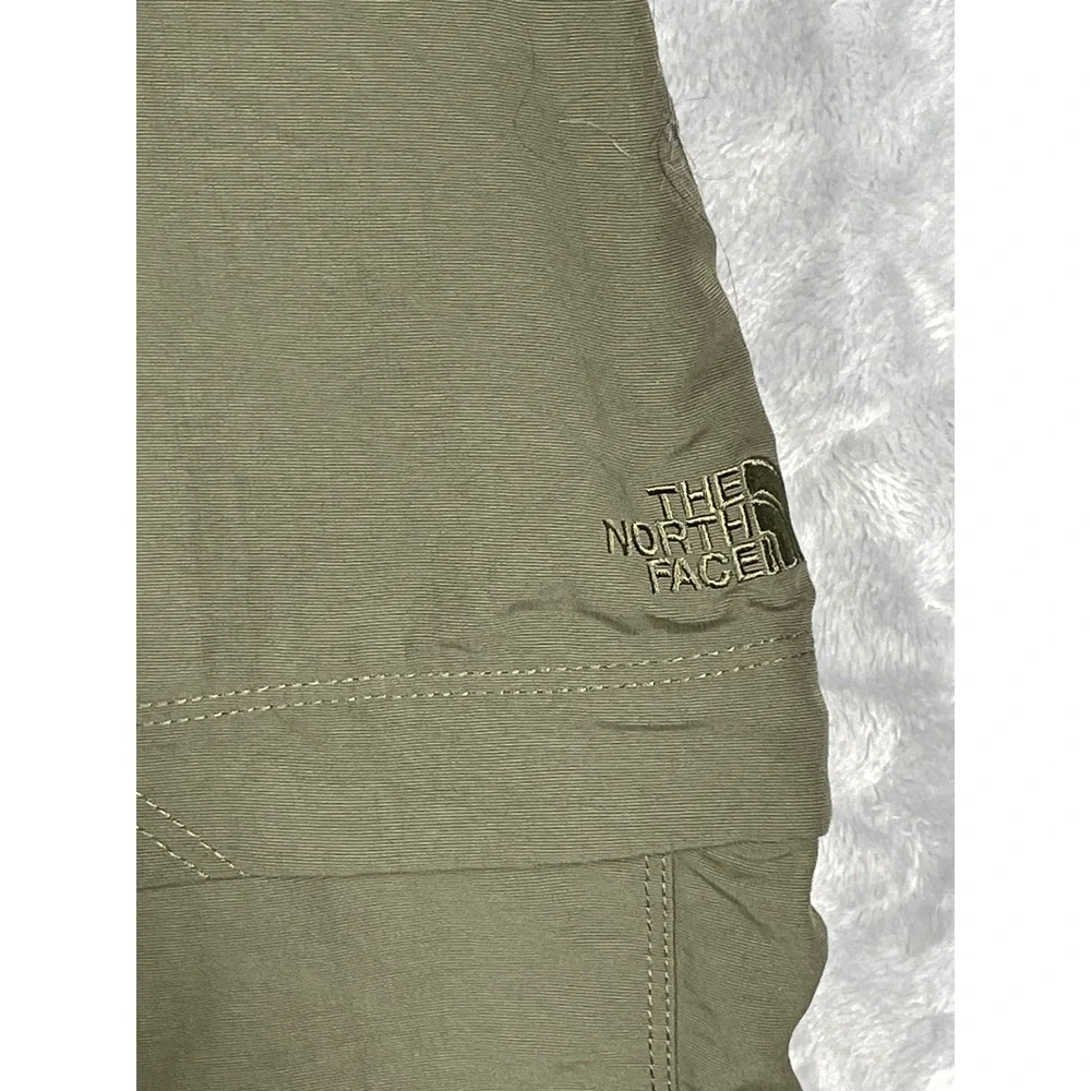 The North Face Mens L Olive Green Convertible Cargo Hiking Pants AJFB T325/T725